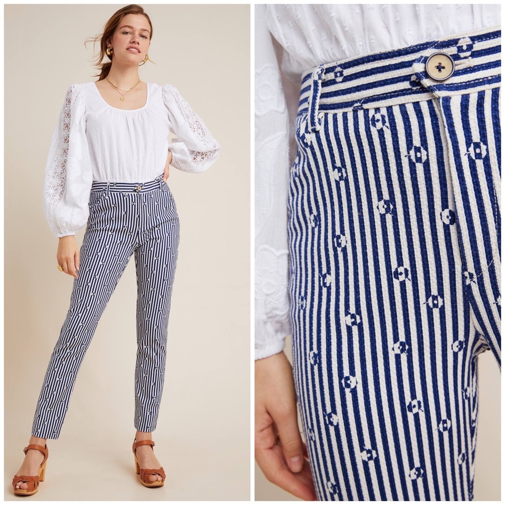 🧿 Anthropologie, Nazar Amulet The Essential Slim Trouser Pants